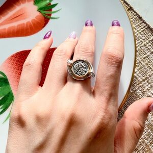 Silver Coin Ring
